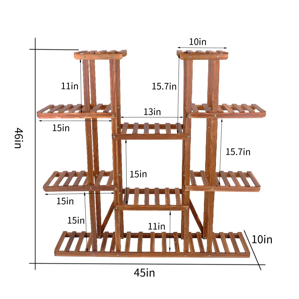 Wooden Plant Stand Indoor Outdoor
