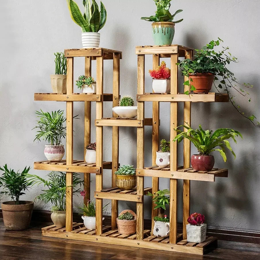 Wooden Plant Stand Indoor Outdoor
