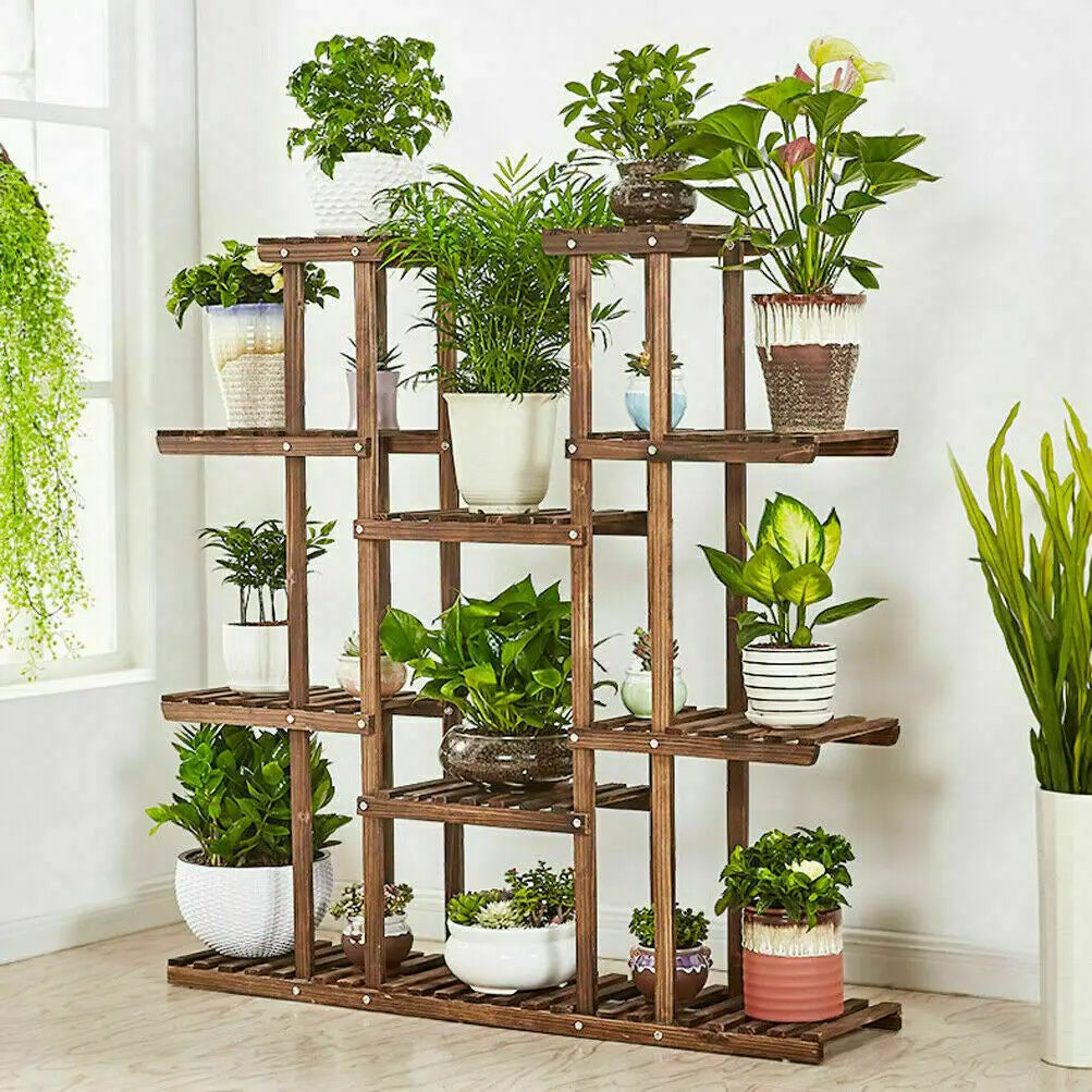 Wooden Plant Stand Indoor Outdoor