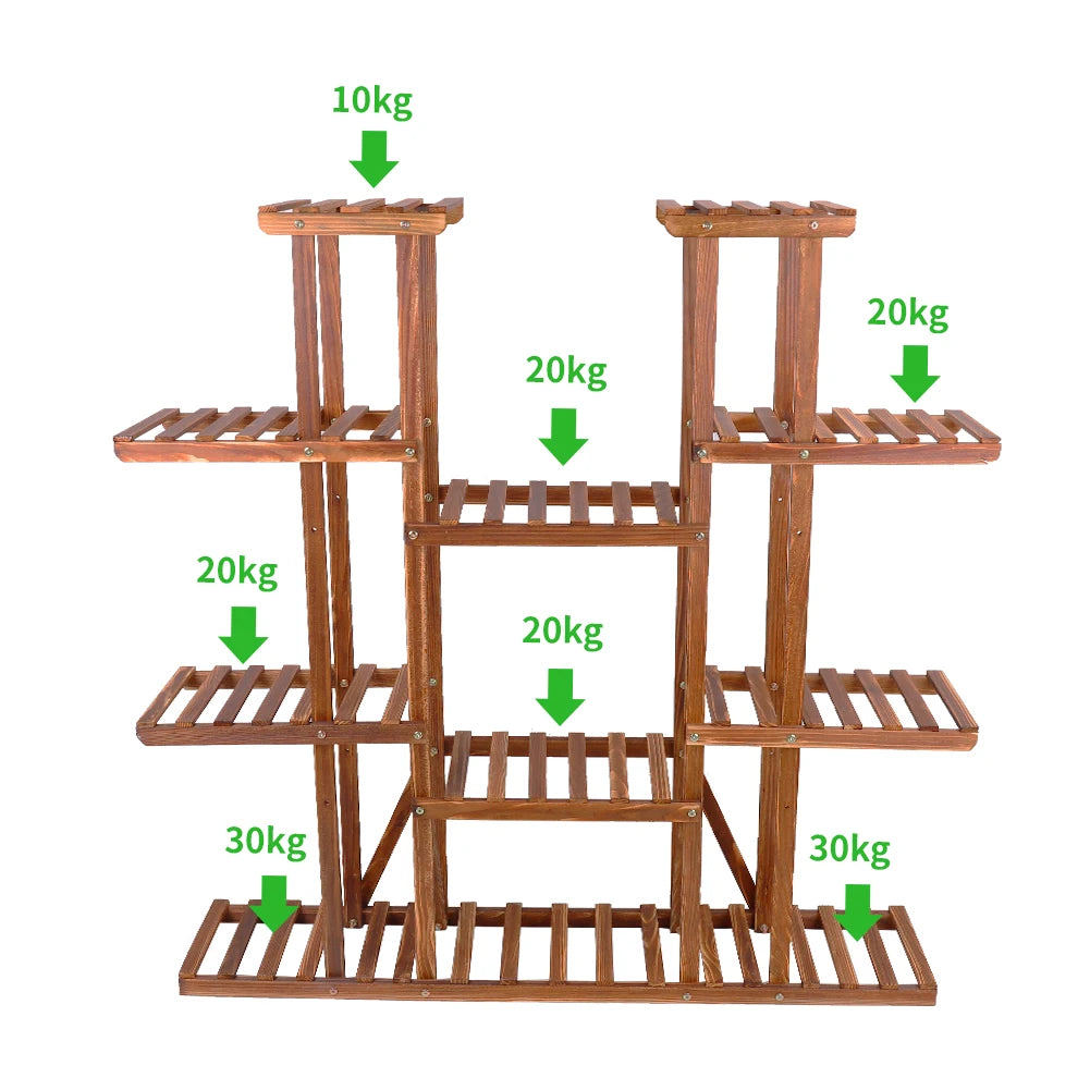 Wooden Plant Stand Indoor Outdoor