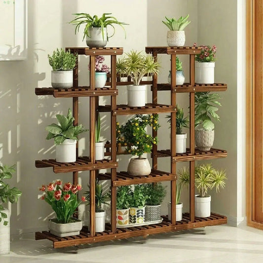 Wooden Plant Stand Indoor Outdoor
