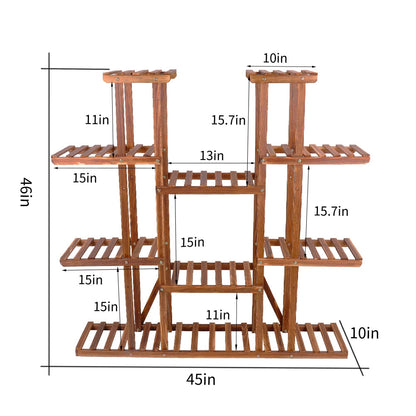 Wooden Plant Stand Indoor Outdoor