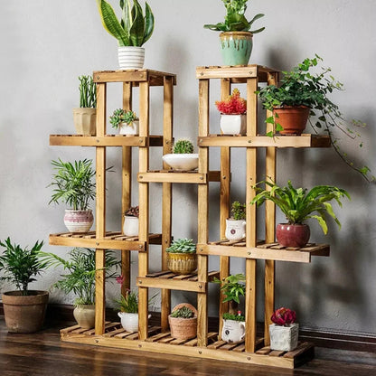 Wooden Plant Stand Indoor Outdoor