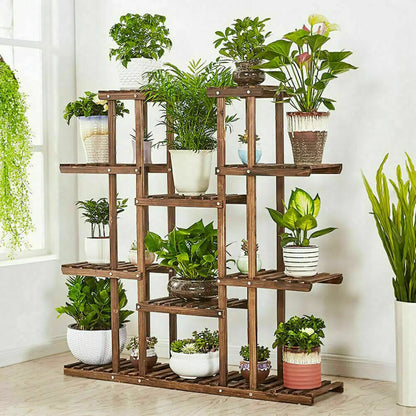 Wooden Plant Stand Indoor Outdoor